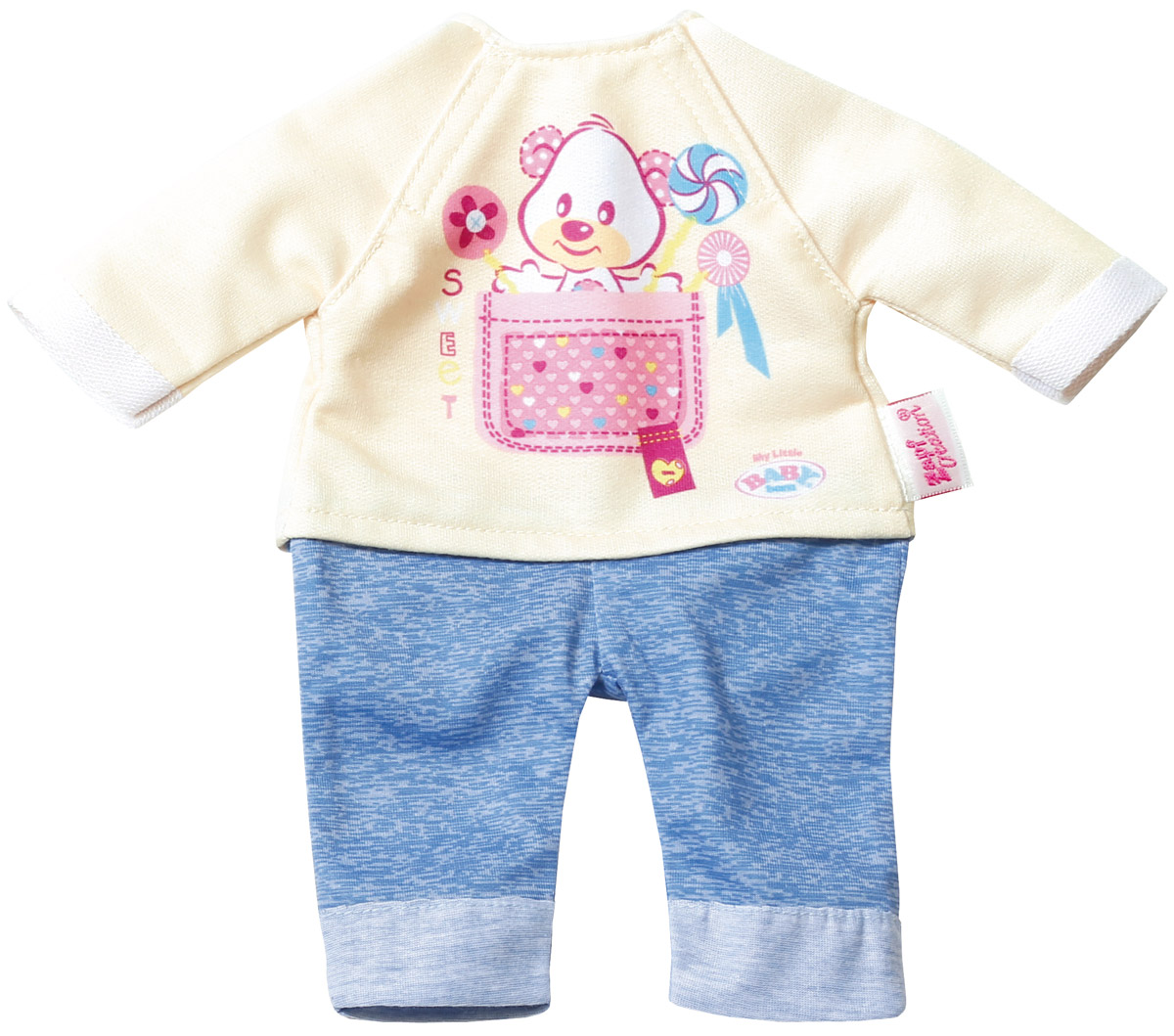 Baby Born Комплект одежды для дома цвет бежевый голубой
