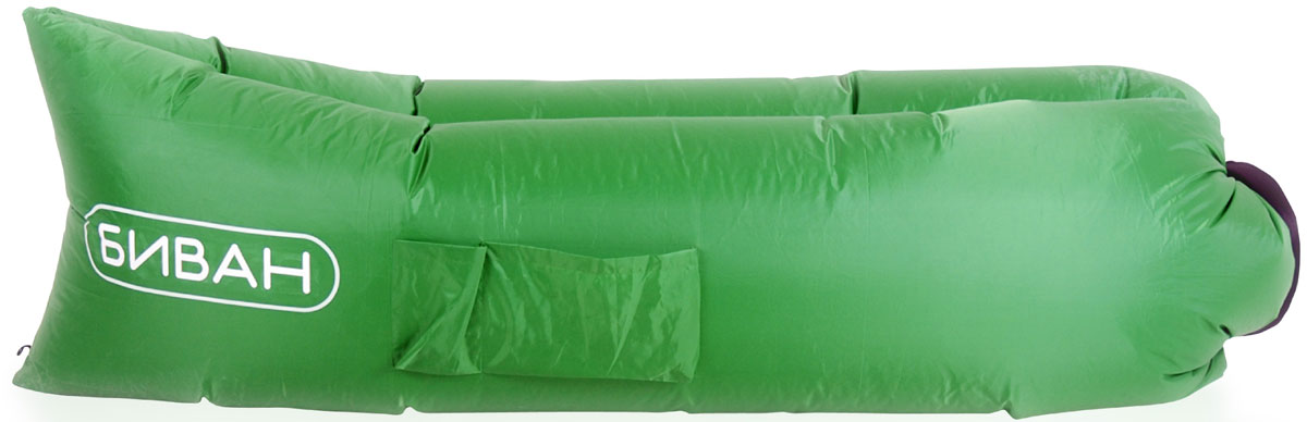 фото Диван надувной "Биван", цвет: зеленый, 200 х 90 см