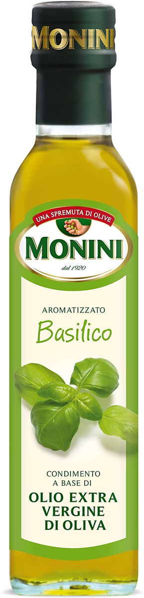 Monini масло оливковое Extra Virgin Базилик, 250 мл
