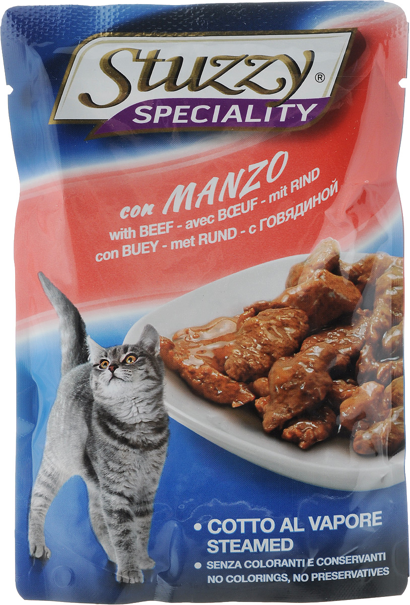 фото Консервы Stuzzy "Speciality", для взрослых кошек, с говядиной, 100 г Stuzzy / штуззи