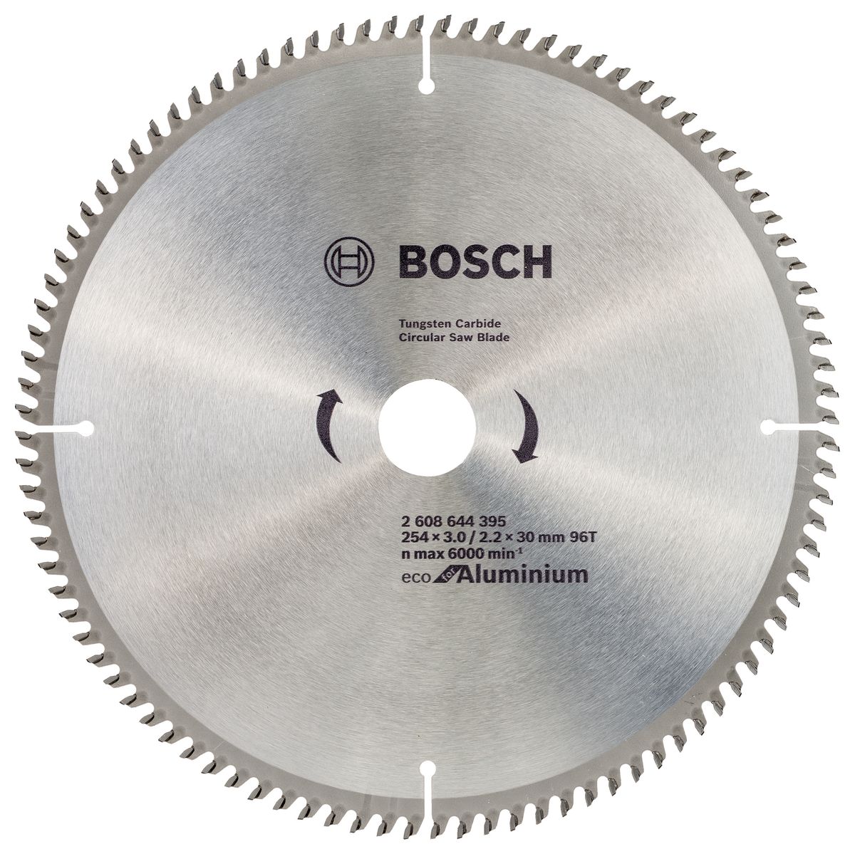 фото Диск пильный Bosch "ECO", для алюминия, 96Т, 254 x 30 мм. 2608644395