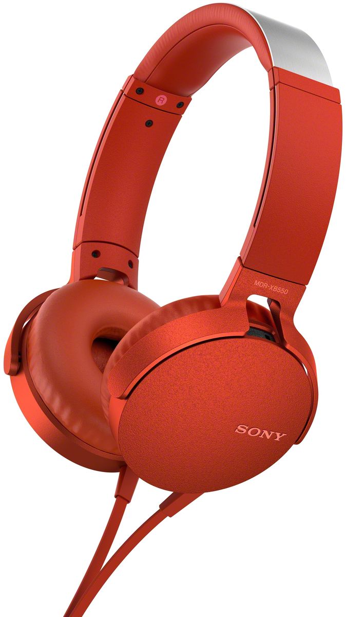 фото Sony XB550AP Extra Bass, Red наушники