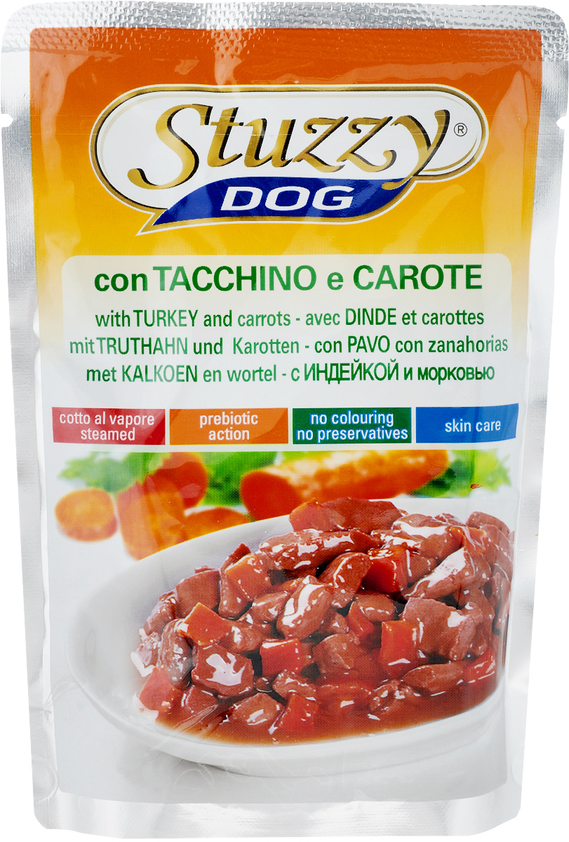 фото Консервы для взрослых собак Stuzzy "Dog", индейка с морковью в соусе, 100 г Stuzzy / штуззи