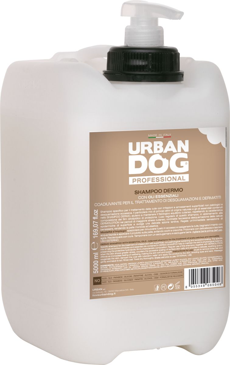 фото Шампунь для собак "Urban Dog", от дерматитов, перхоти и шелушения, 5 л