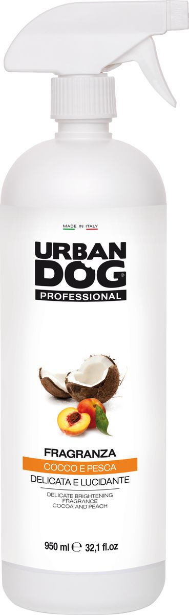 фото Ароматизатор "Urban Dog" для собак короткошерстных пород, кокос и персик, 950 мл