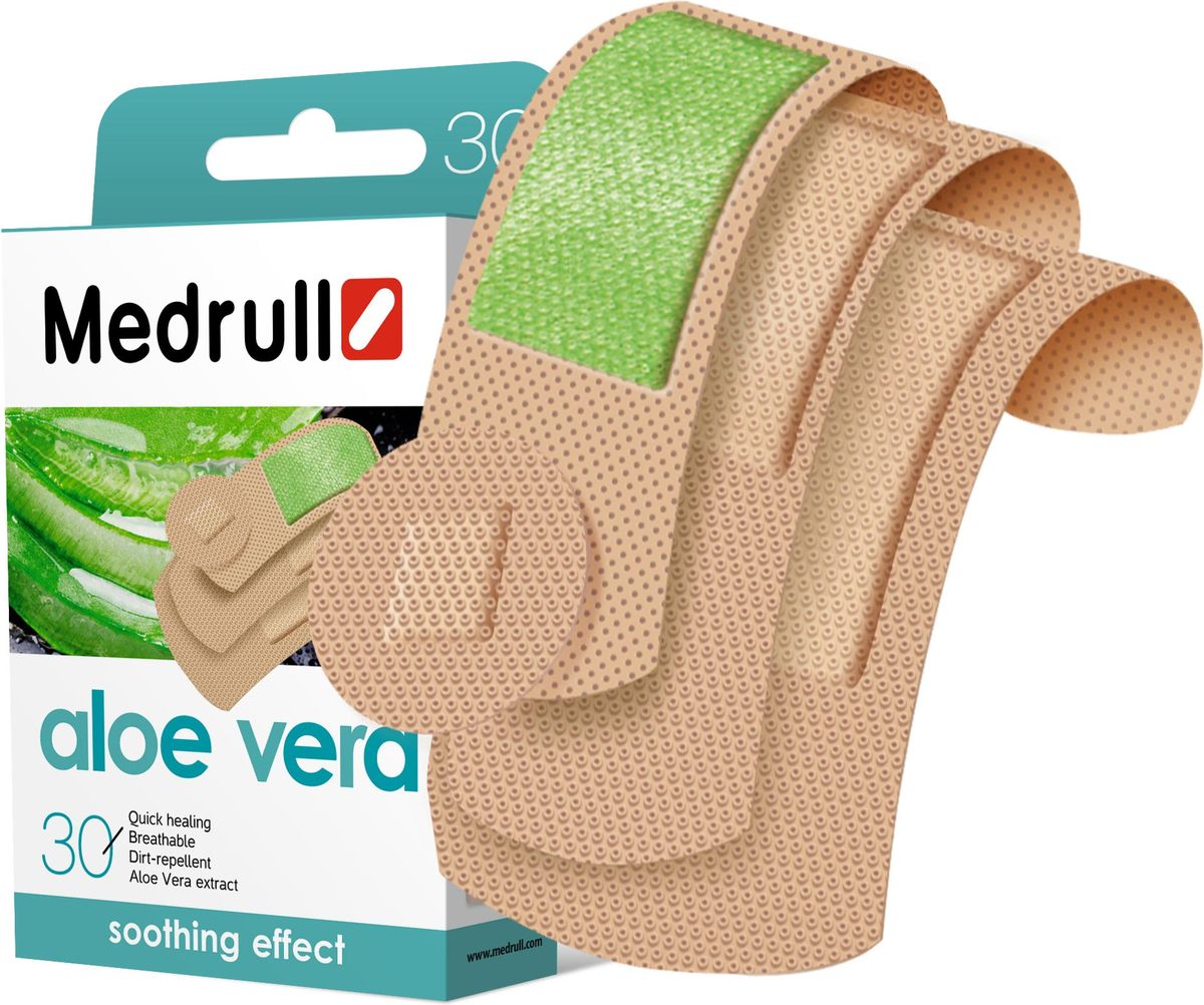Medrull Лейкопластырь Medrull Набор пластырей "Aloe Vera", №30 - купить ...