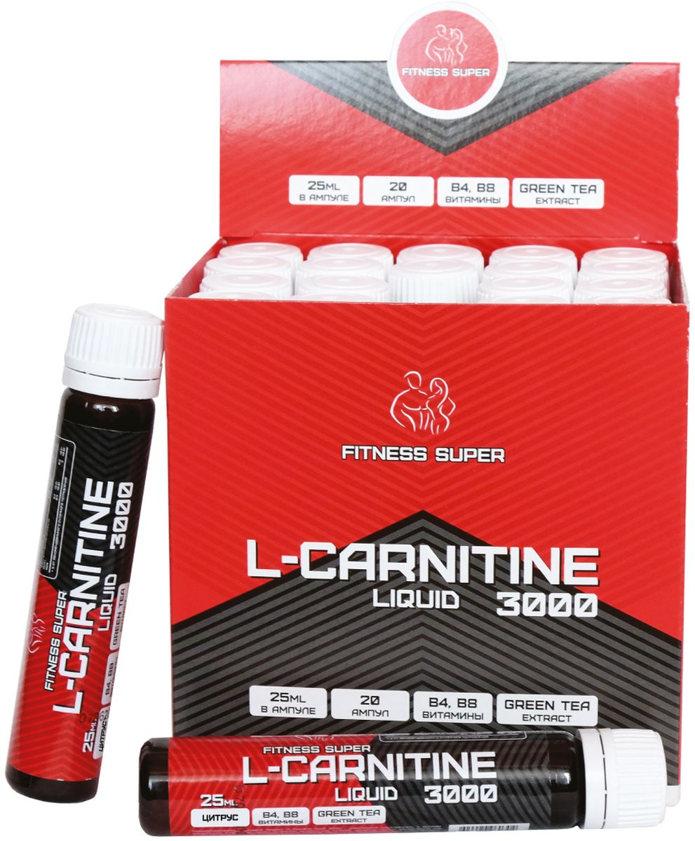 фото L-карнитин Fitness Super "L-Carnitine 3000 Liguid", цитрус, 25 мл