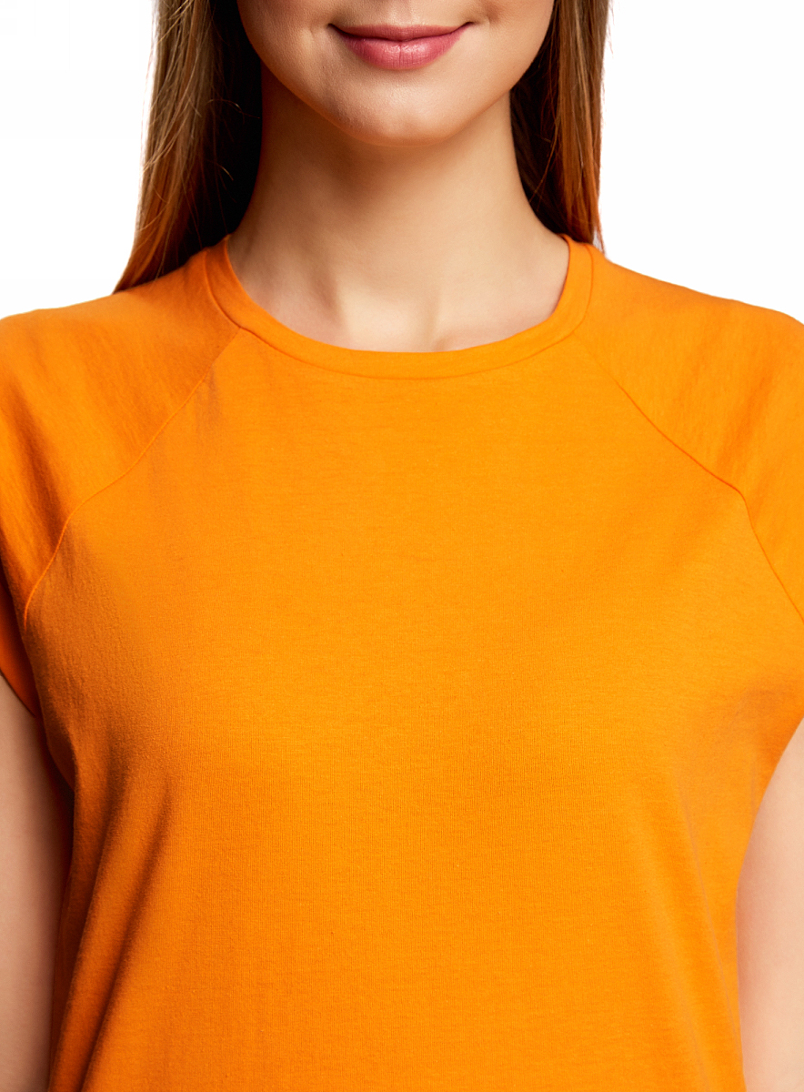 С чем носить оранжевую футболку женскую фото