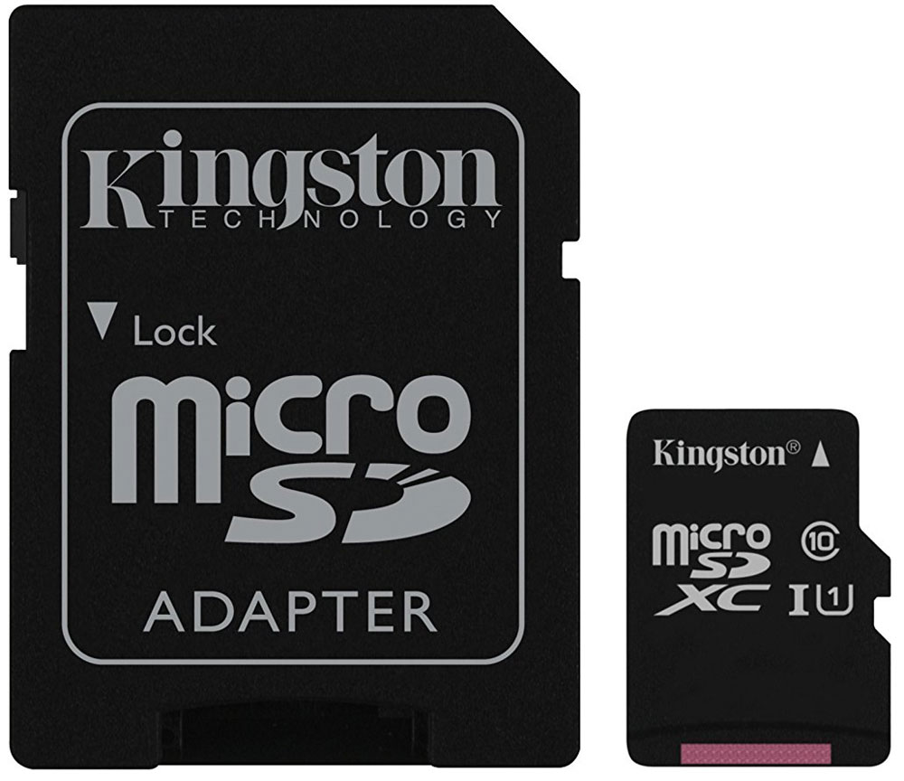 фото Kingston microSDXC Class 10 UHS-I 256GB карта памяти с адаптером