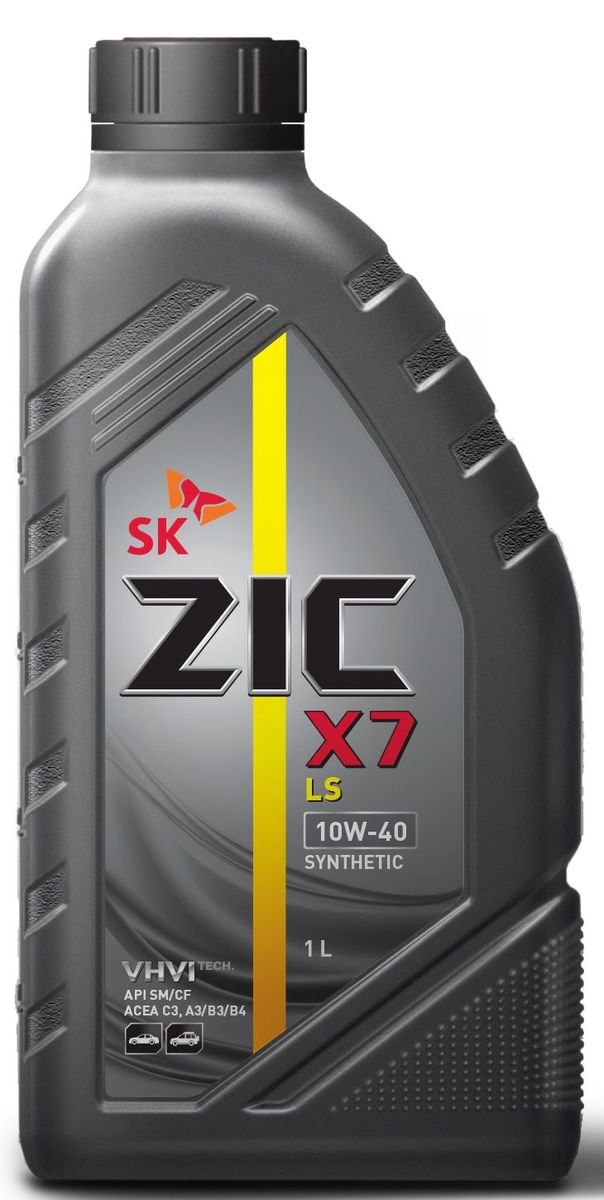 фото Масло моторное ZIC X7 LS, синтетическое, класс вязкости 10W-40, API SM/CF, 1 л. 132620
