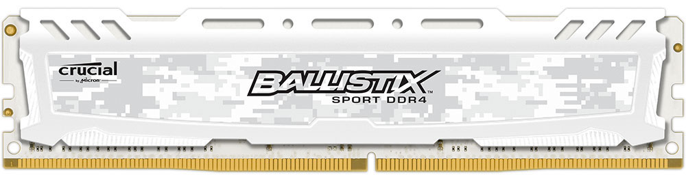 фото Модуль оперативной памяти Crucial Ballistix Sport LT DDR4 4GB 2400МГц, White