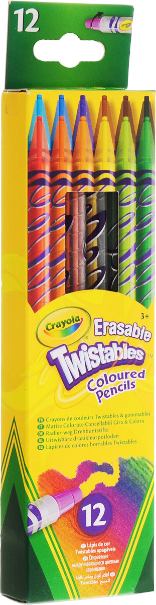 Crayola Набор цветных выкручивающихся карандашей 12 шт
