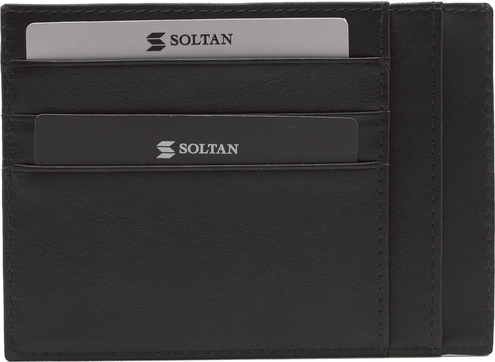 Футляр для кредитных карт Soltan, цвет: темно-коричневый. 061 01 03