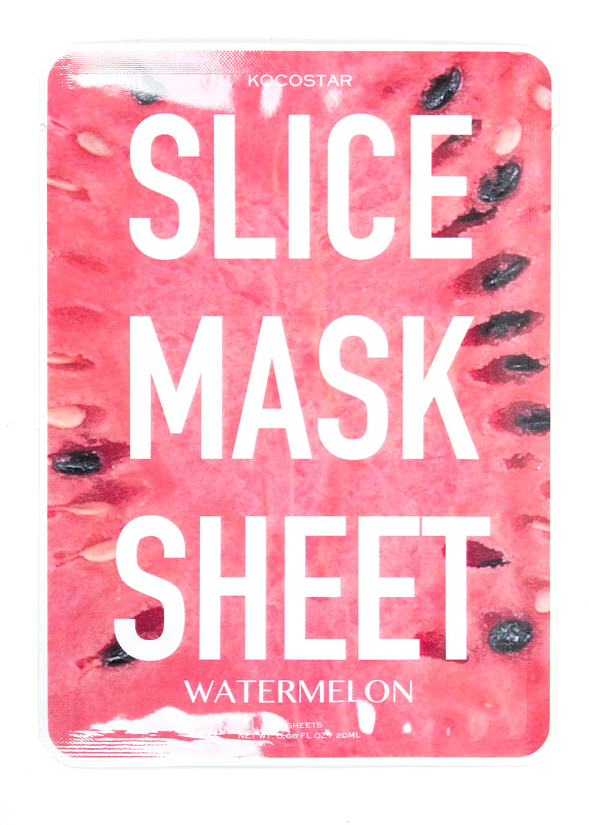 фото Kocostar Маска-слайс для лица "Арбуз", 20 мл / Slice Mask Sheet (Watermelon)