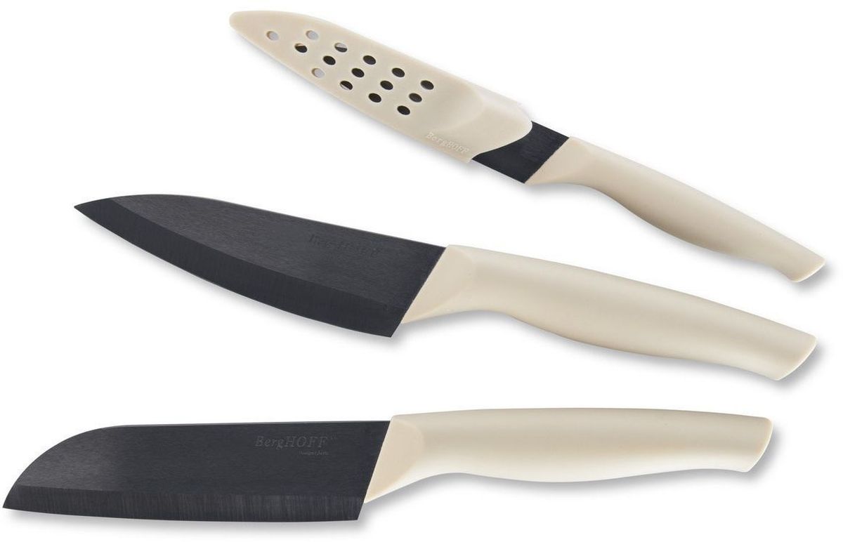 фото Набор керамических ножей BergHOFF "Eclipse", с чехлами, 3 предмета