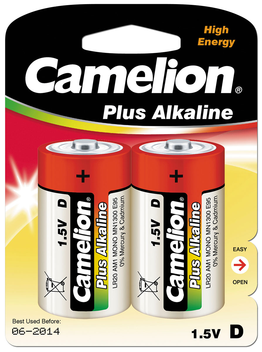 фото Батарейка Camelion LR20 Plus Alkaline BL-2