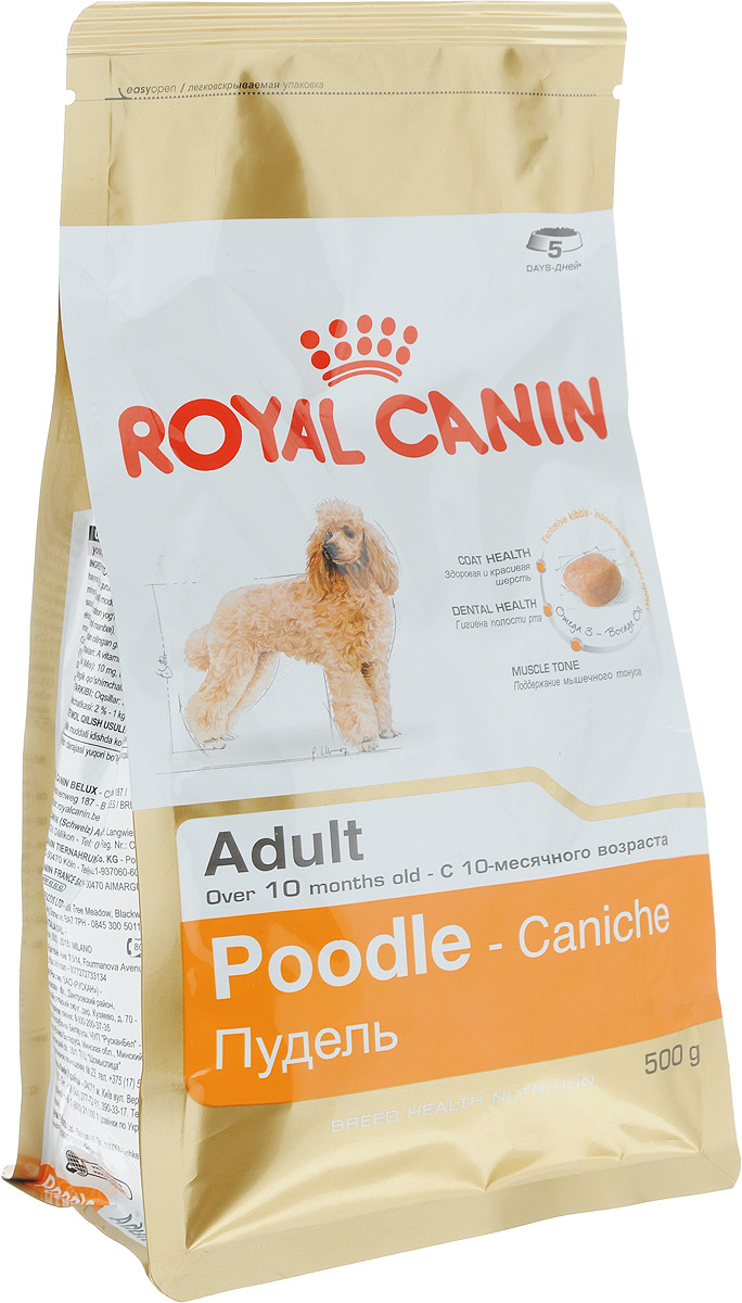 фото Корм сухой Royal Canin "Poodle Adult", для собак породы пудель в возрасте старше 10 месяцев, 500 г