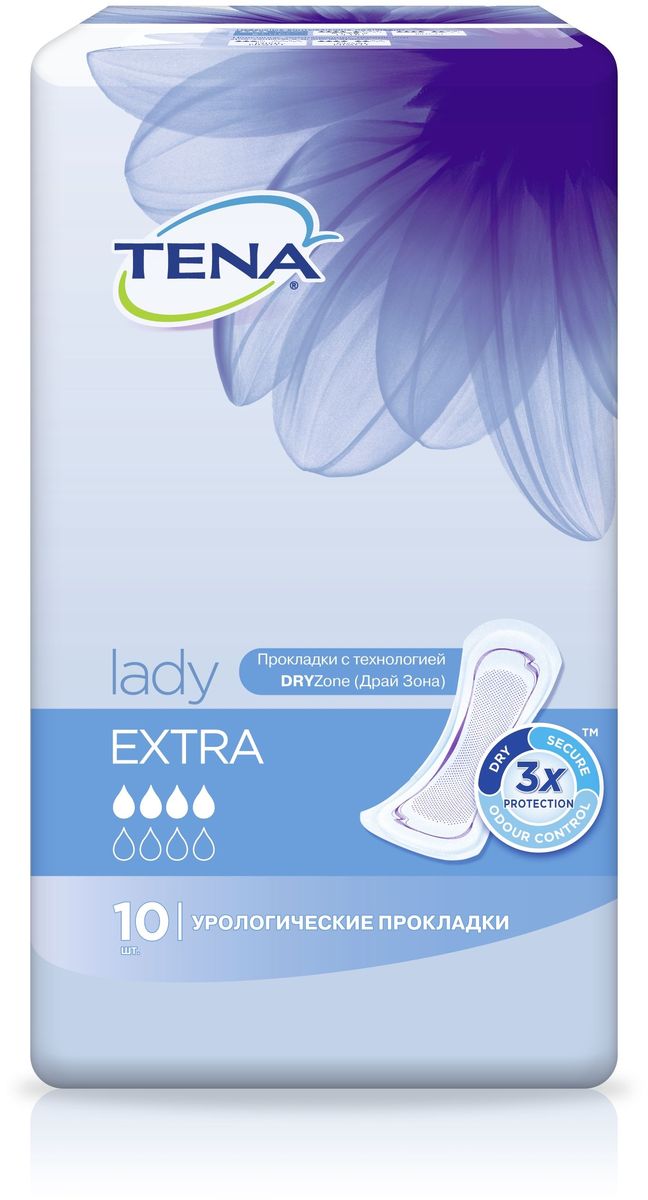 Tena Прокладки урологические Lady Extra 10 шт - купить с доставкой по ...