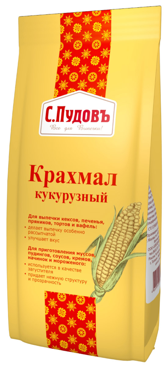Пудовъ крахмал кукурузный, 200 г — купить в интернет-магазине OZON с ...