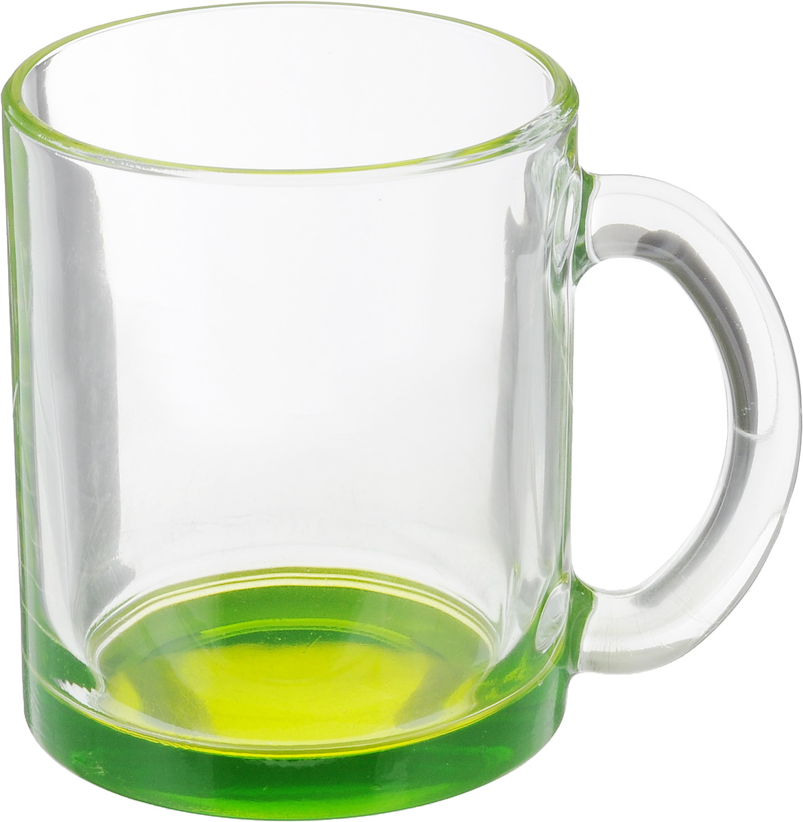 фото Кружка OSZ "Чайная", цвет: прозрачный, зеленый, 320 мл Осз