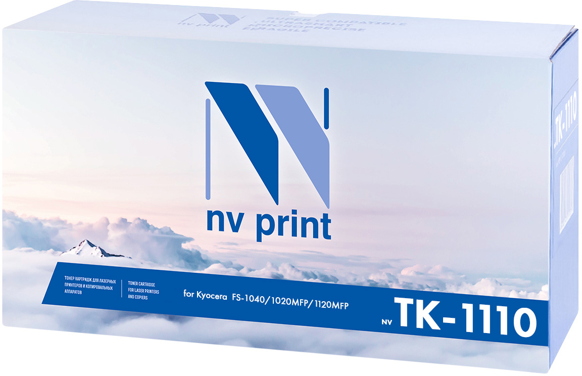 Расходник для печати NV Print TK-1110, Черный (black), для лазерного ...