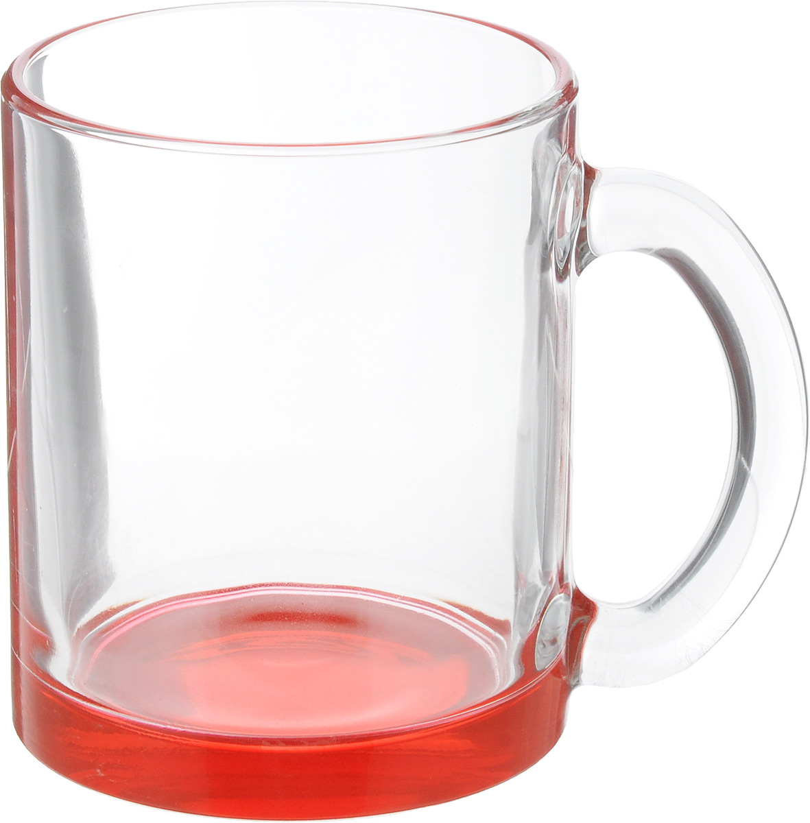 фото Кружка OSZ "Чайная", цвет: прозрачный, красный, 320 мл Осз