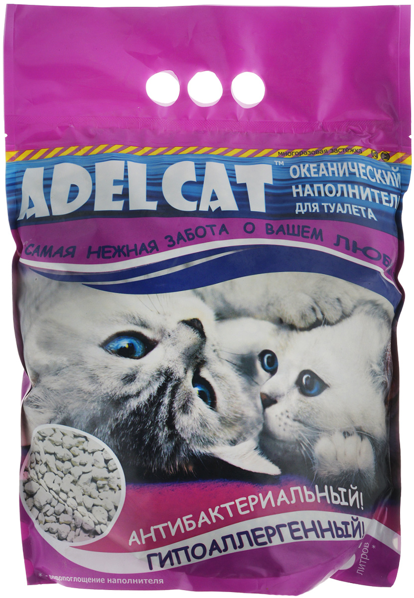 фото Наполнитель для кошачьего туалета "Adel Cat", океанический, 5 л