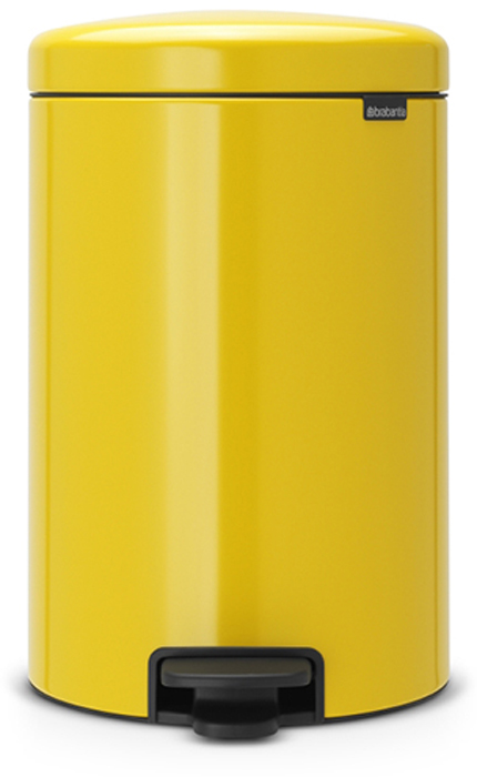 фото Бак мусорный Brabantia "NewIcon", с педалью, цвет: желтая маргаритка, 20 л. 113963