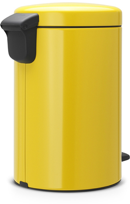 фото Бак мусорный Brabantia "NewIcon", с педалью, цвет: желтая маргаритка, 12 л. 113567