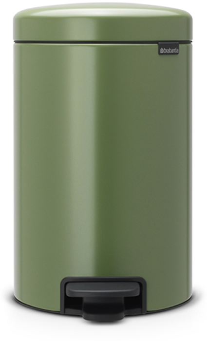 фото Бак мусорный Brabantia "NewIcon", с педалью, цвет: зеленый мох, 12 л. 113529