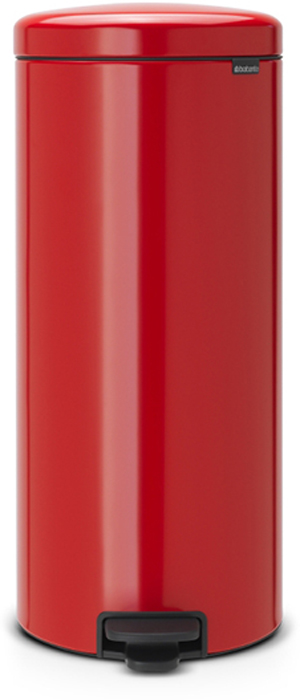 фото Бак мусорный Brabantia "NewIcon", с педалью, цвет: пламенно-красный, 30 л. 111808