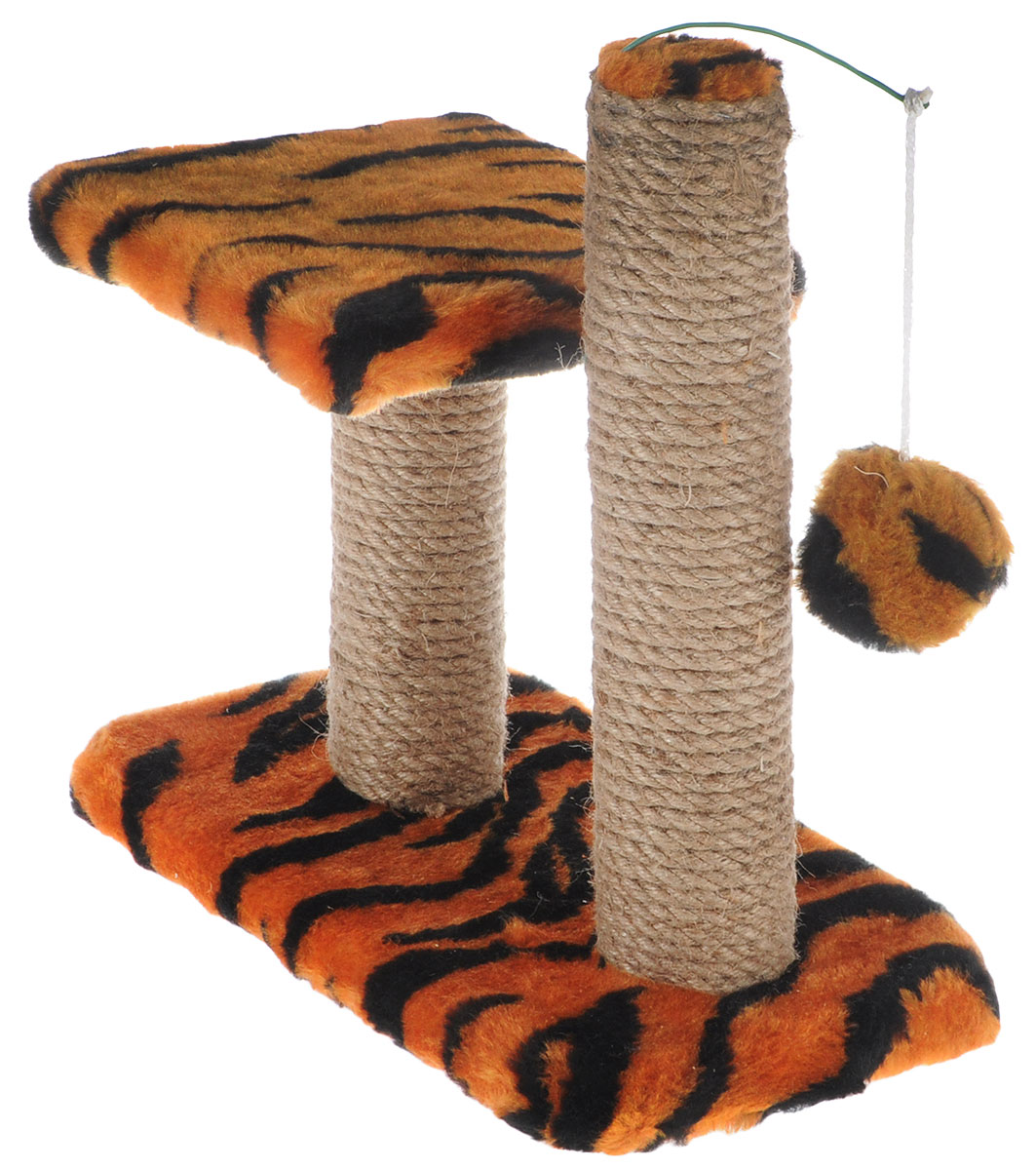 фото Когтеточка для котят "Меридиан", двойная, цвет в ассортименте, 30 х 20 х 34 см