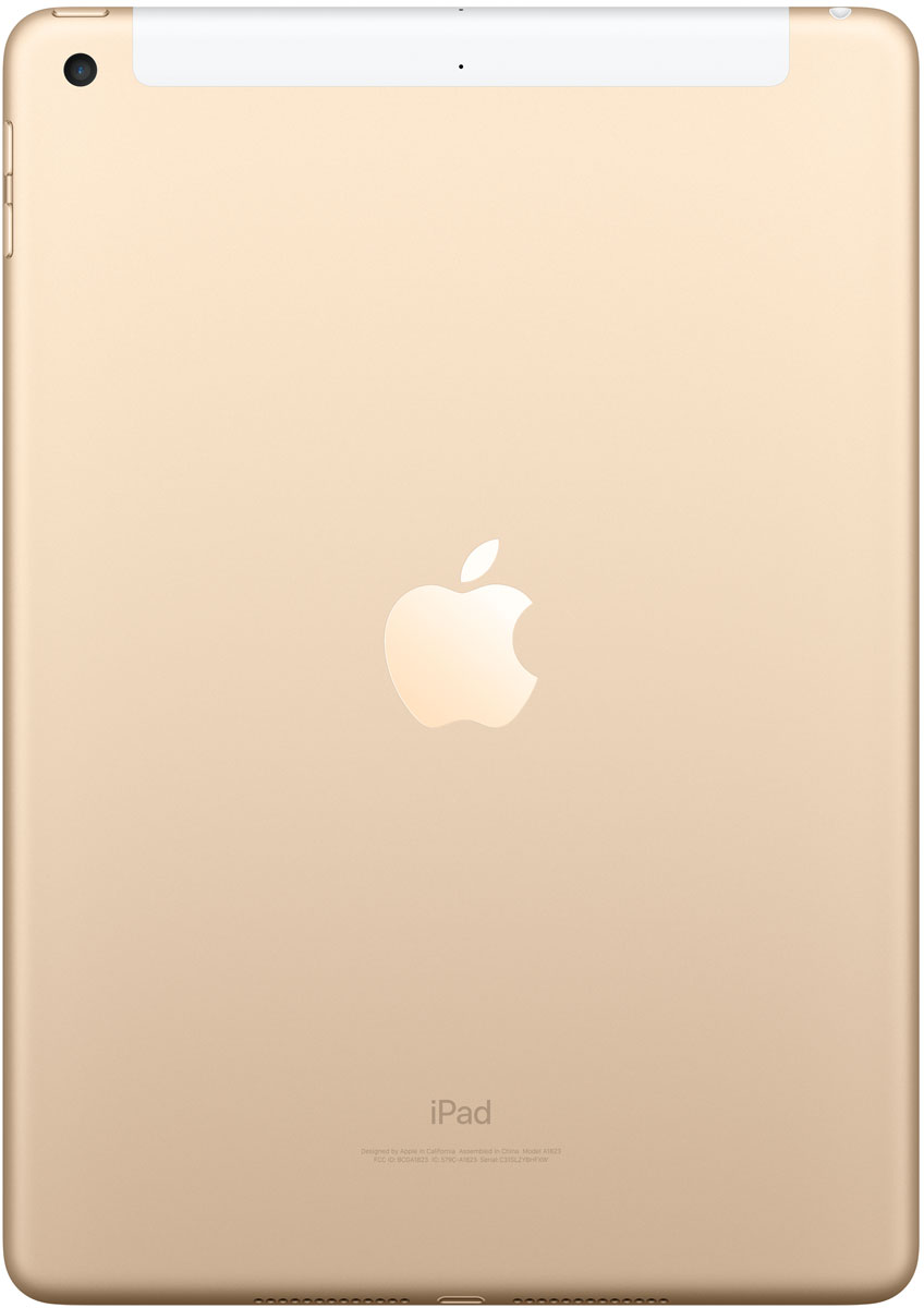 фото Планшет Apple iPad 9.7" Wi-Fi + Cellular (2017), 32 ГБ, золотистый