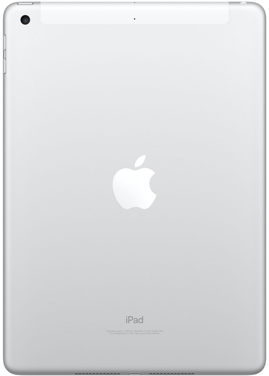 фото Планшет Apple iPad 9.7" Wi-Fi + Cellular (2017), 128 ГБ, серебристый