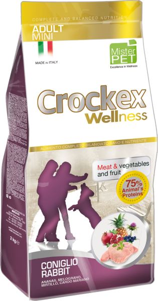 фото Корм сухой "Crockex Wellness" для собак мелких пород, с кроликом и рисом, 2 кг