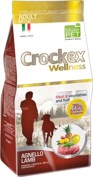 фото Корм сухой "Crockex Wellness" для собак мелких пород, с ягненком и рисом, 2 кг