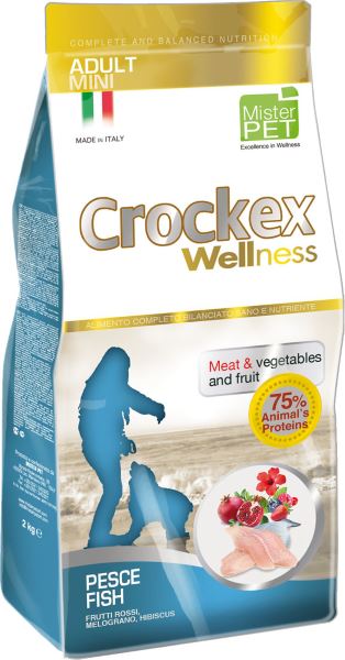 фото Корм сухой "Crockex Wellness" для собак мелких пород, с рыбой и рисом, 2 кг