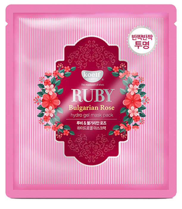 фото Koelf Маска для лица гидрогелевая с экстрактом болгарской розы Ruby & Bulgarian Rose, 30 гр