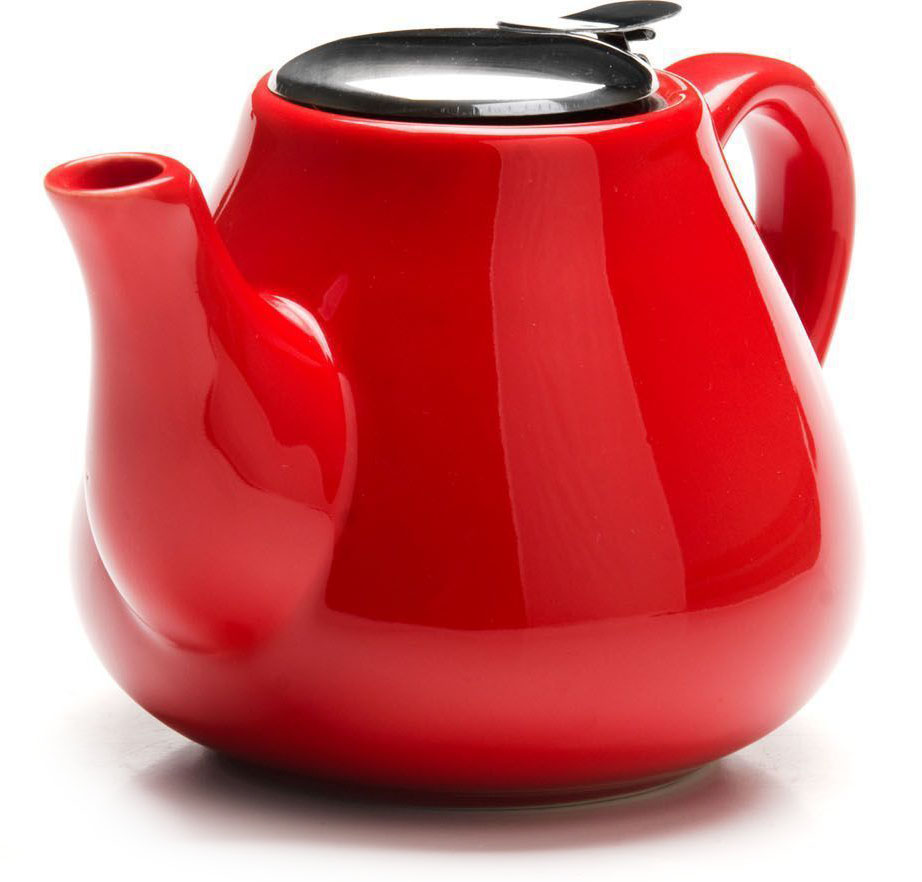 фото Заварочный чайник "Loraine", цвет: красный, 600 мл. 26595-3
