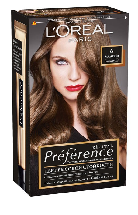 фото L'Oreal Paris Стойкая краска для волос "Preference", оттенок 6, Мадрид