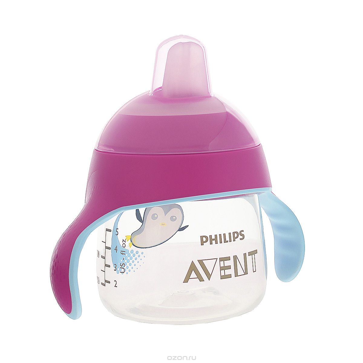 фото Philips Avent Волшебная чашка-непроливайка от 6 месяцев, цвет: розовый, 200 мл SCF751/00