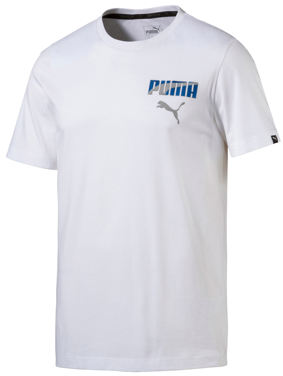 White tee speed up. Футболка Пума белая мужская. Puma 838271. Puma 838271 01. Майка Пума белая мужская.