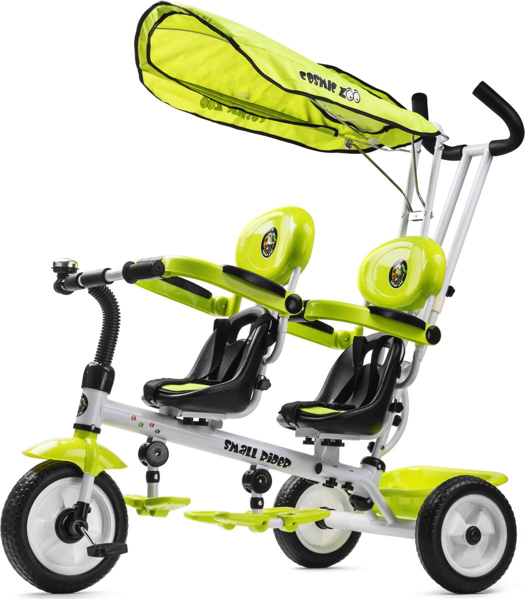Small Rider Велосипед трехколесный для двоих детей Cosmic Zoo Twins ...