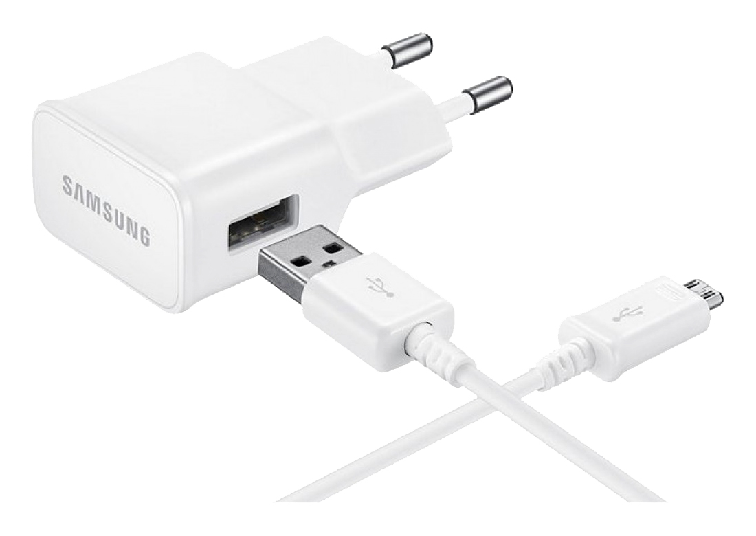 фото Samsung EP-TA12, White сетевое зарядное устройство microUSB 2.0