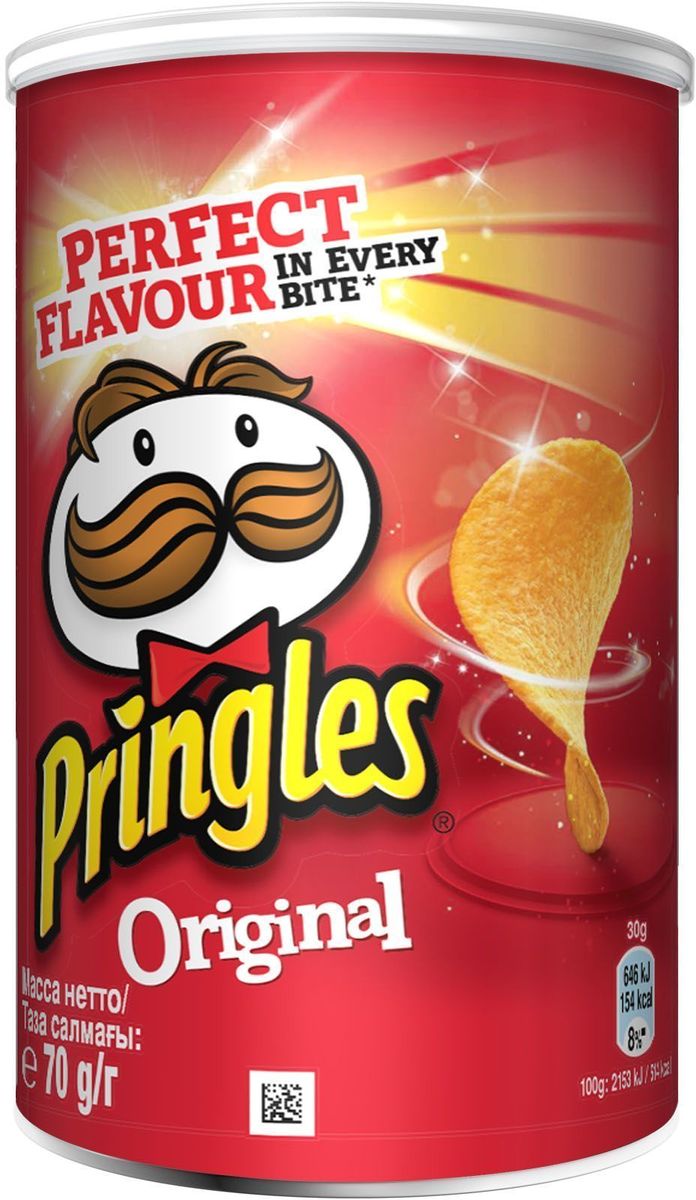 Характеристики Pringles Original картофельные чипсы, 70 г, подробное ...