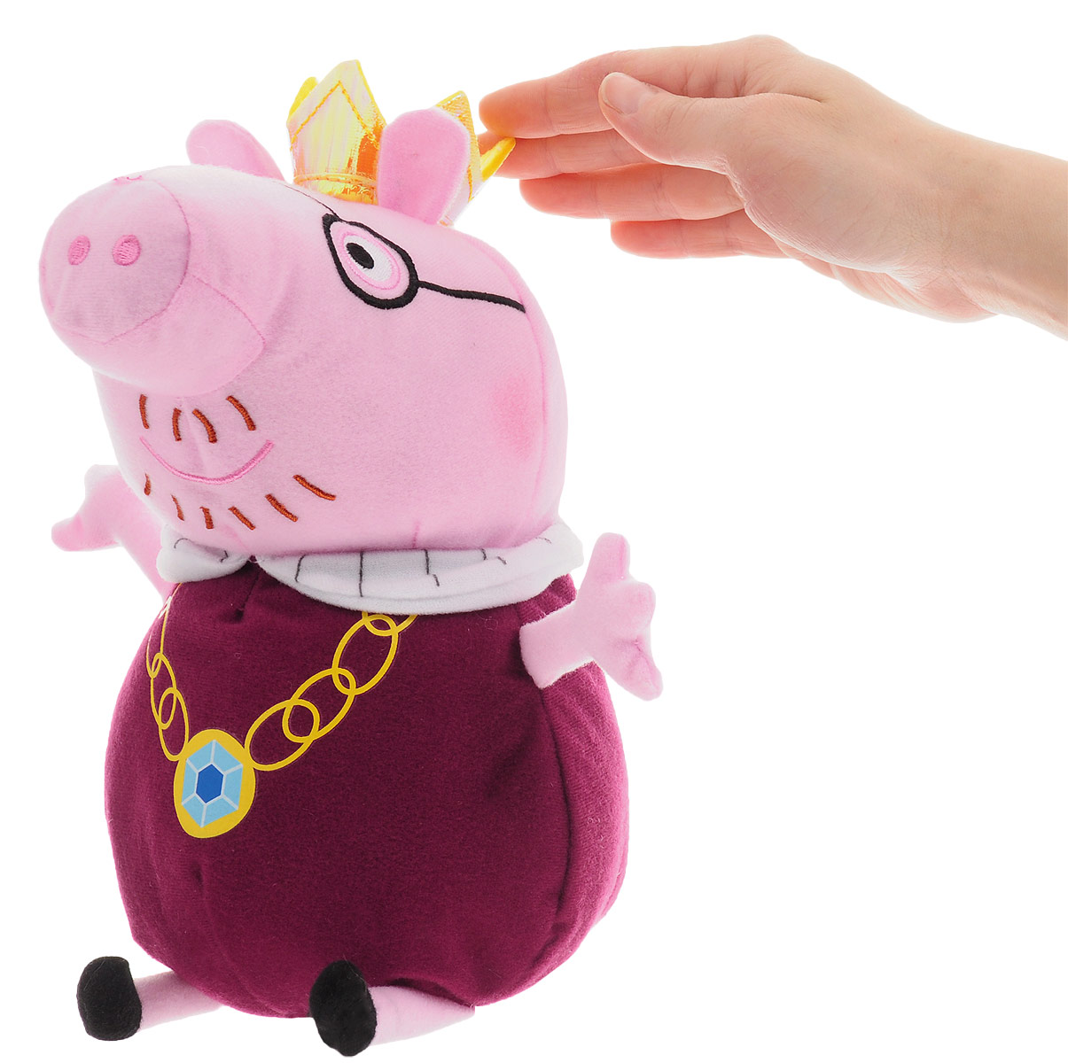 фото Мягкая игрушка Свинка Пеппа "Папа Свин король" Peppa pig (свинка пеппа)