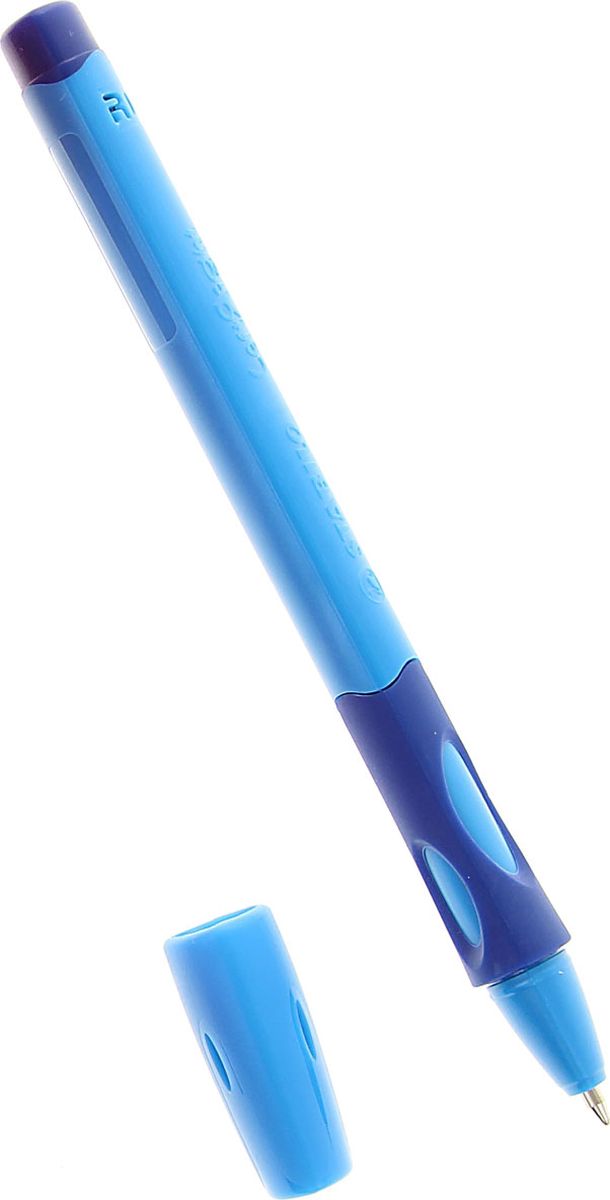 Stabilo Ручка шариковая LeftRight для правшей цвет корпуса голубой синяя