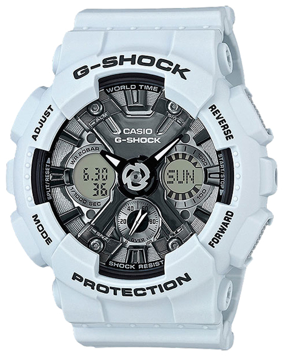 фото Часы наручные женские Casio "G-Shock", цвет: голубой, черный. GMA-S120MF-2A