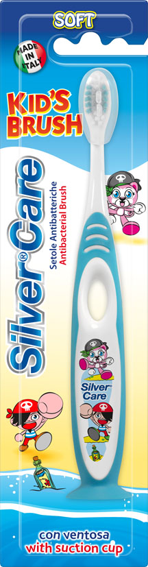 фото Зубная щетка Silver Care "Kids Brush" на подставке, мягкая, от 2 до 6 лет, в ассортименте