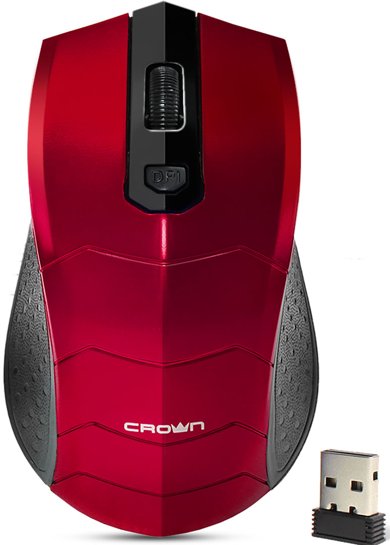 фото беспроводная мышь Crown CMM-934W, Red Crown micro